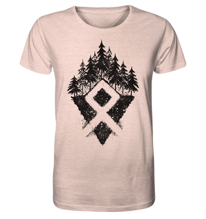 Wikinger Rune - Organic Shirt (meliert)