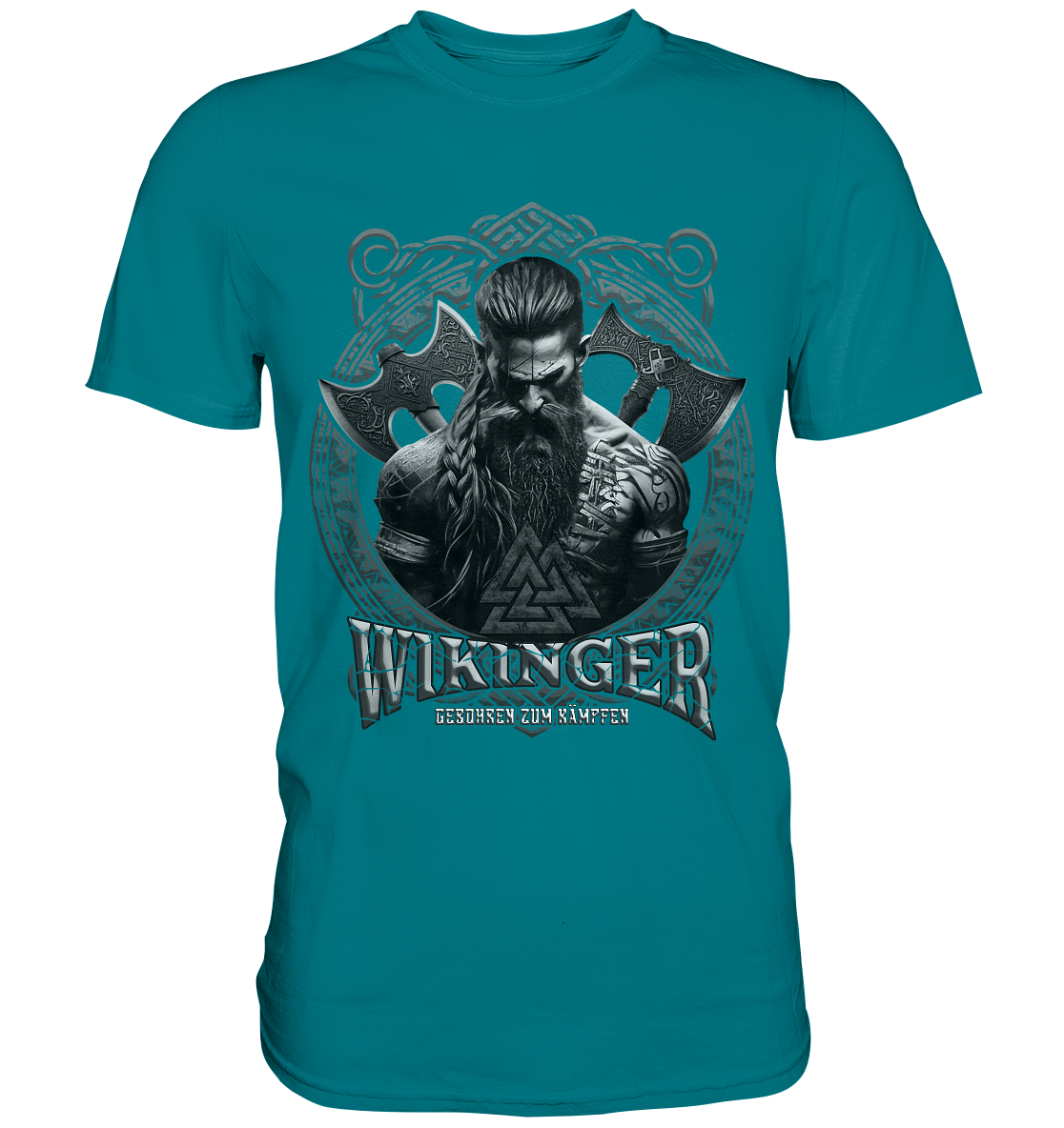 Wikinger Geboren Zum Kämpfen - Premium Shirt