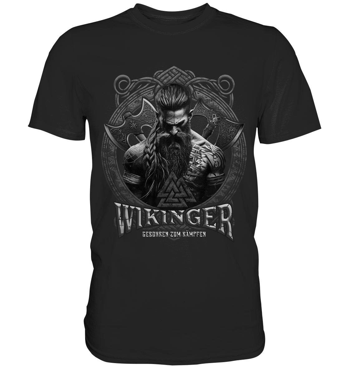 Wikinger Geboren Zum Kämpfen - Premium Shirt