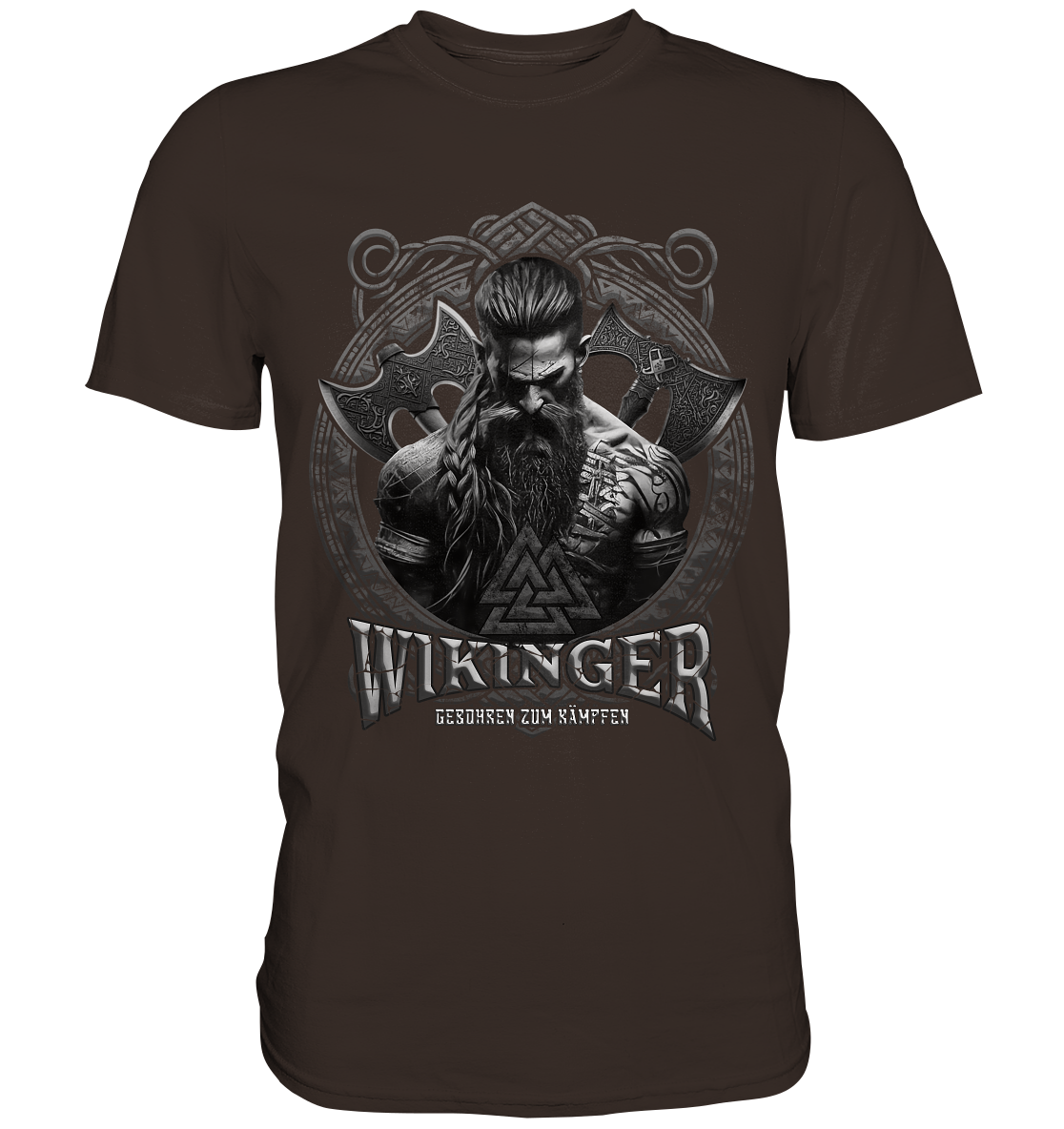 Wikinger Geboren Zum Kämpfen - Premium Shirt