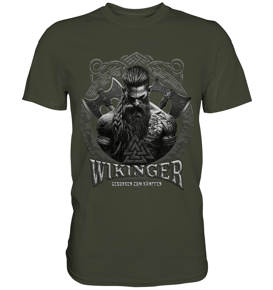 Wikinger Geboren Zum Kämpfen - Premium Shirt