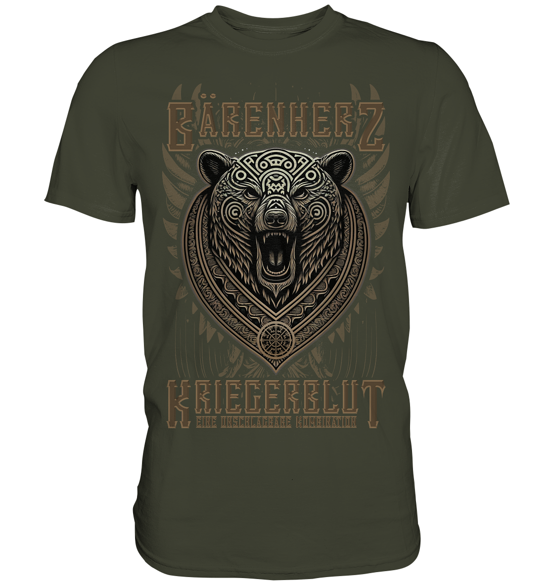 Bärenherz Kriegerblut - Premium Shirt