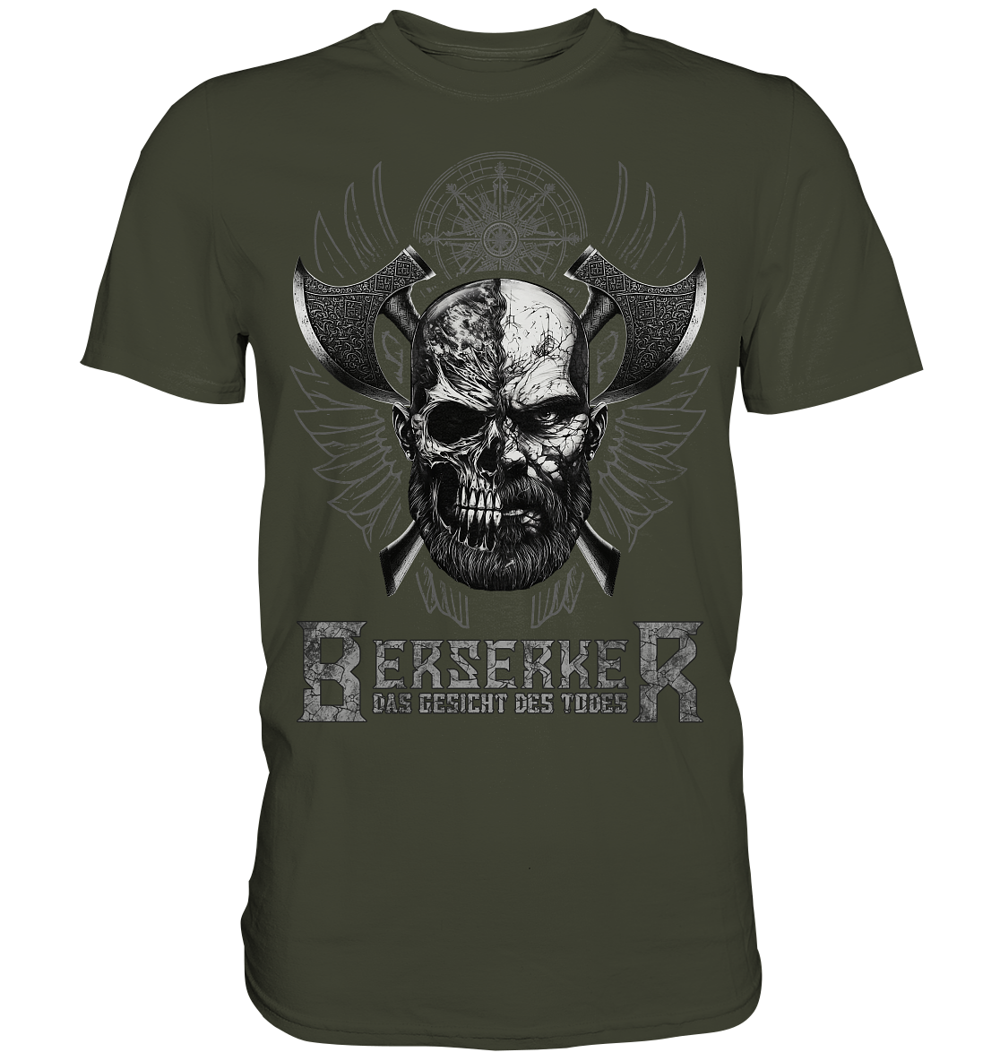 Berserker Gesicht Des Todes  - Premium Shirt