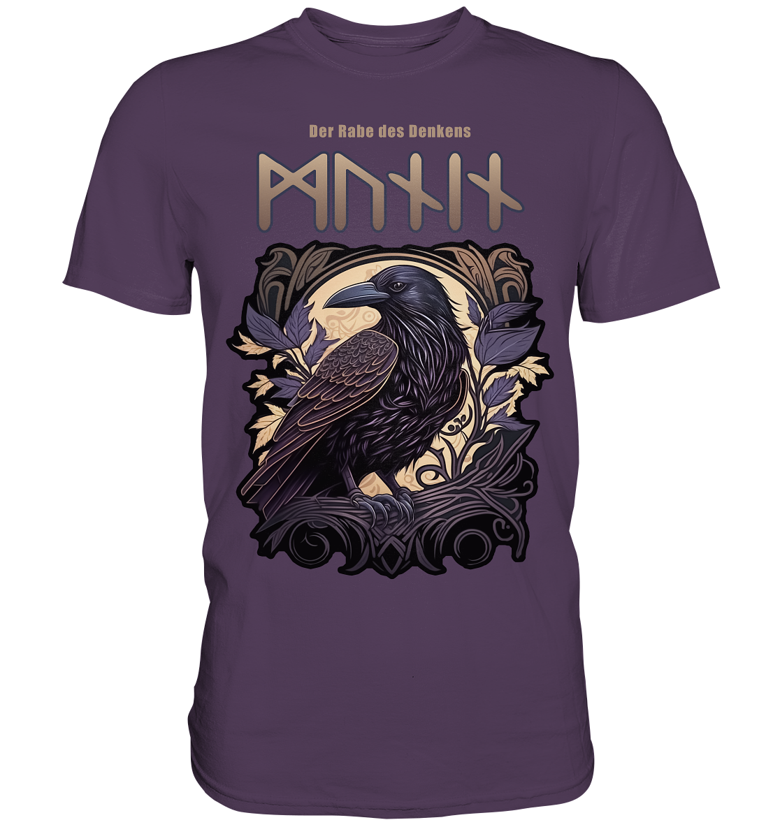 Munin Der Rabe Des Denkes - Premium Shirt