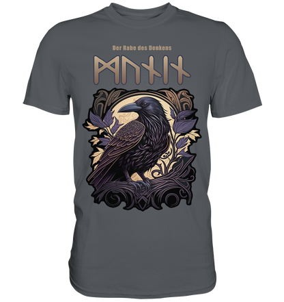 Munin Der Rabe Des Denkes - Premium Shirt