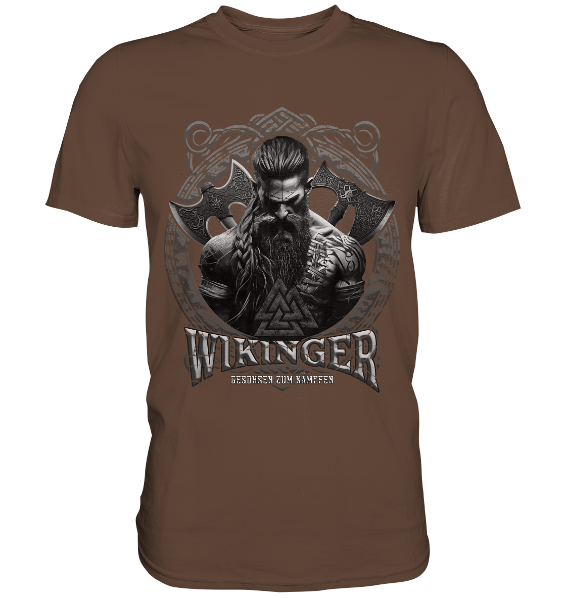 Wikinger Geboren Zum Kämpfen - Premium Shirt