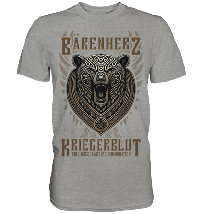 Bärenherz Kriegerblut - Premium Shirt