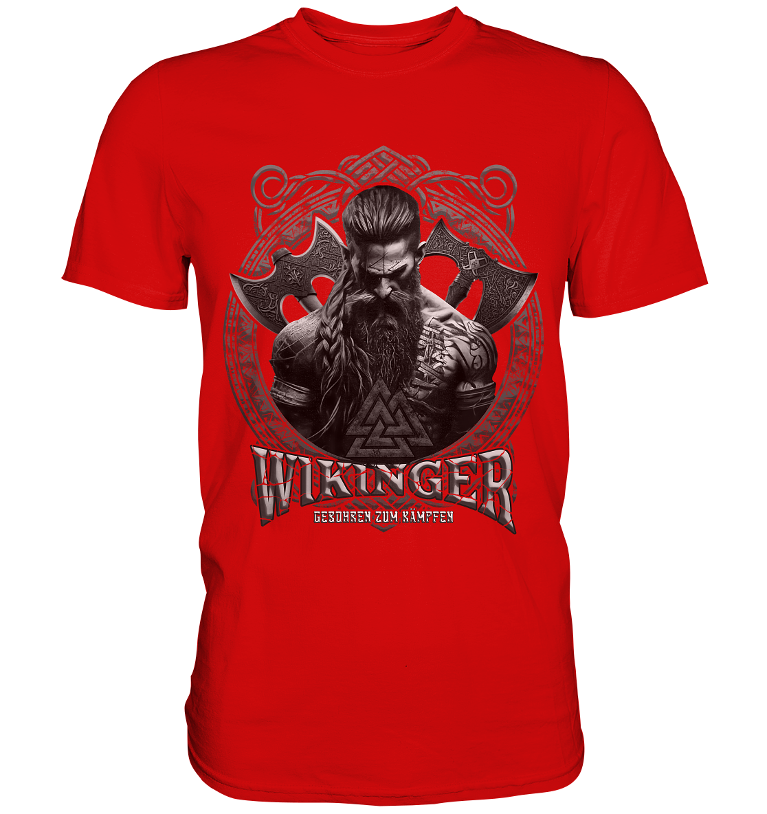 Wikinger Geboren Zum Kämpfen - Premium Shirt