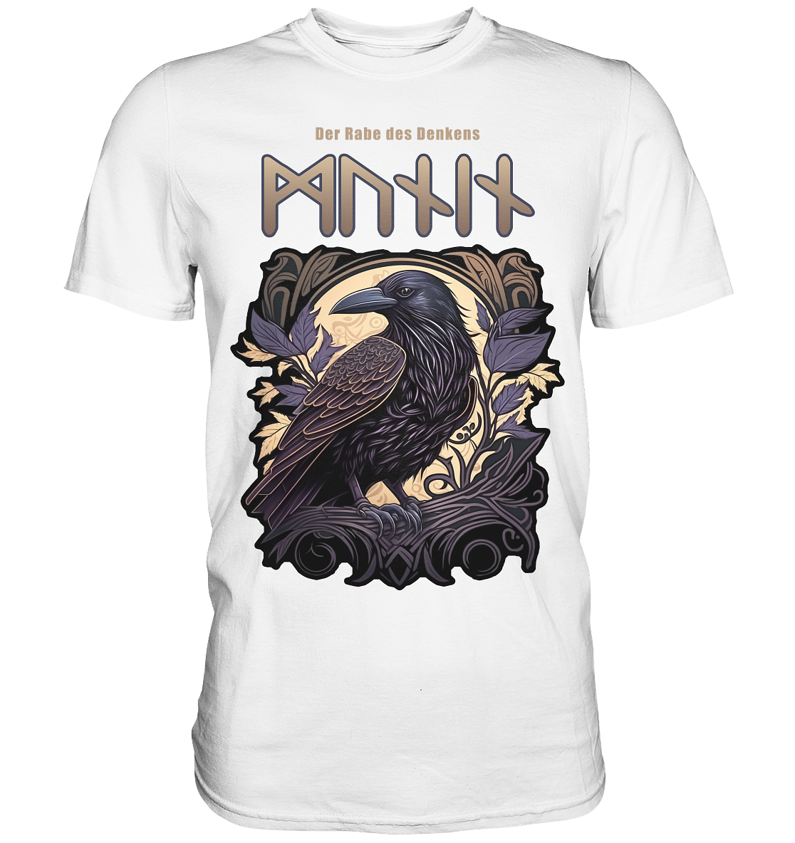 Munin Der Rabe Des Denkes - Premium Shirt