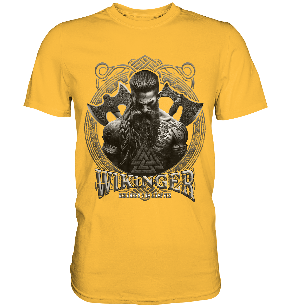 Wikinger Geboren Zum Kämpfen - Premium Shirt