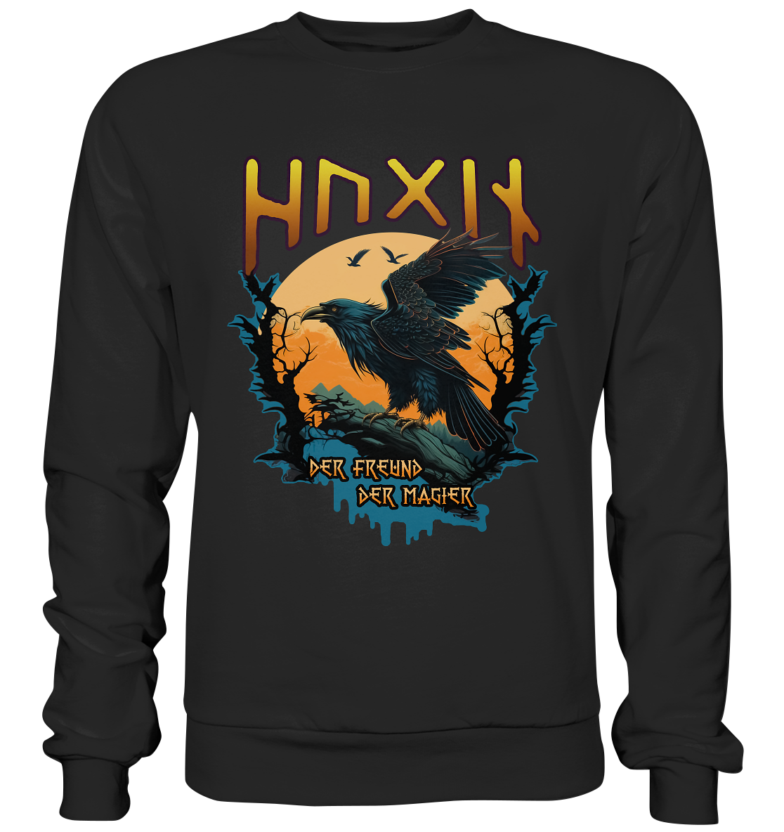 Hugin Der Freund Der Magier - Premium Sweatshirt