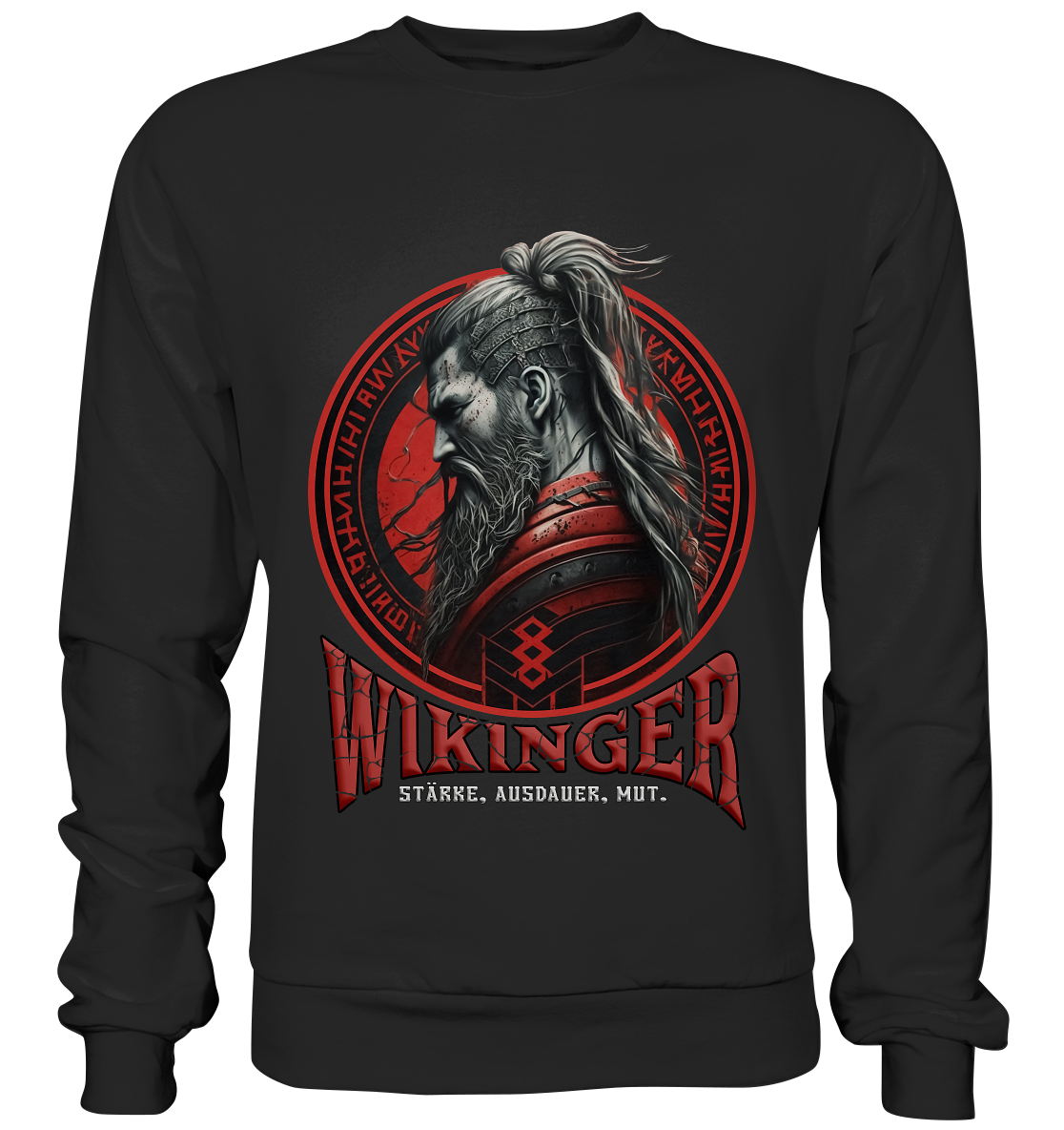 Wikinger Stärke Ausdauer Mut - Premium Sweatshirt