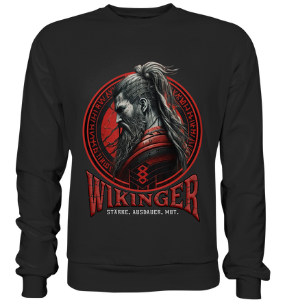 Wikinger Stärke Ausdauer Mut - Premium Sweatshirt