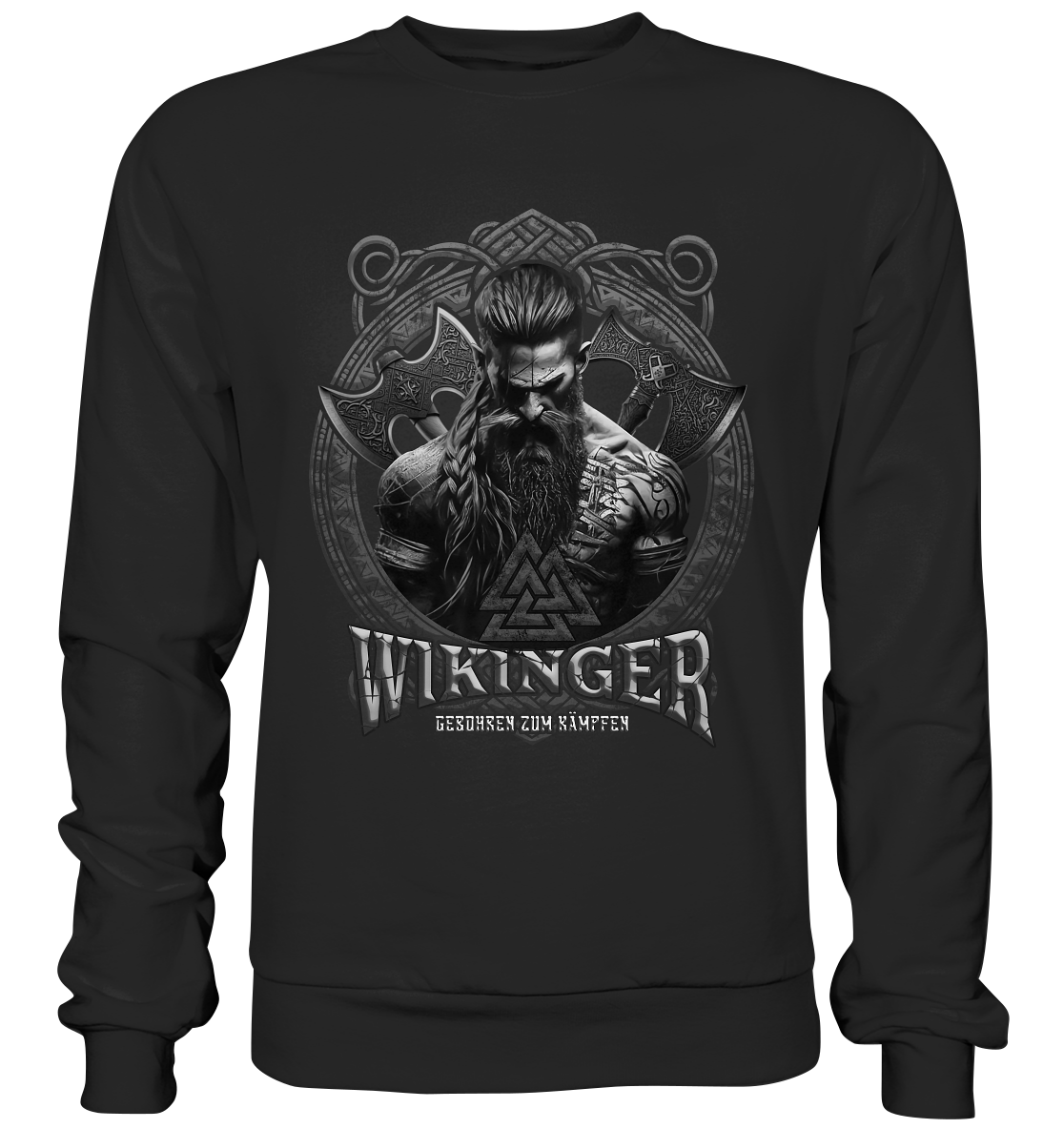 Wikinger Geboren Zum Kämpfen - Premium Sweatshirt