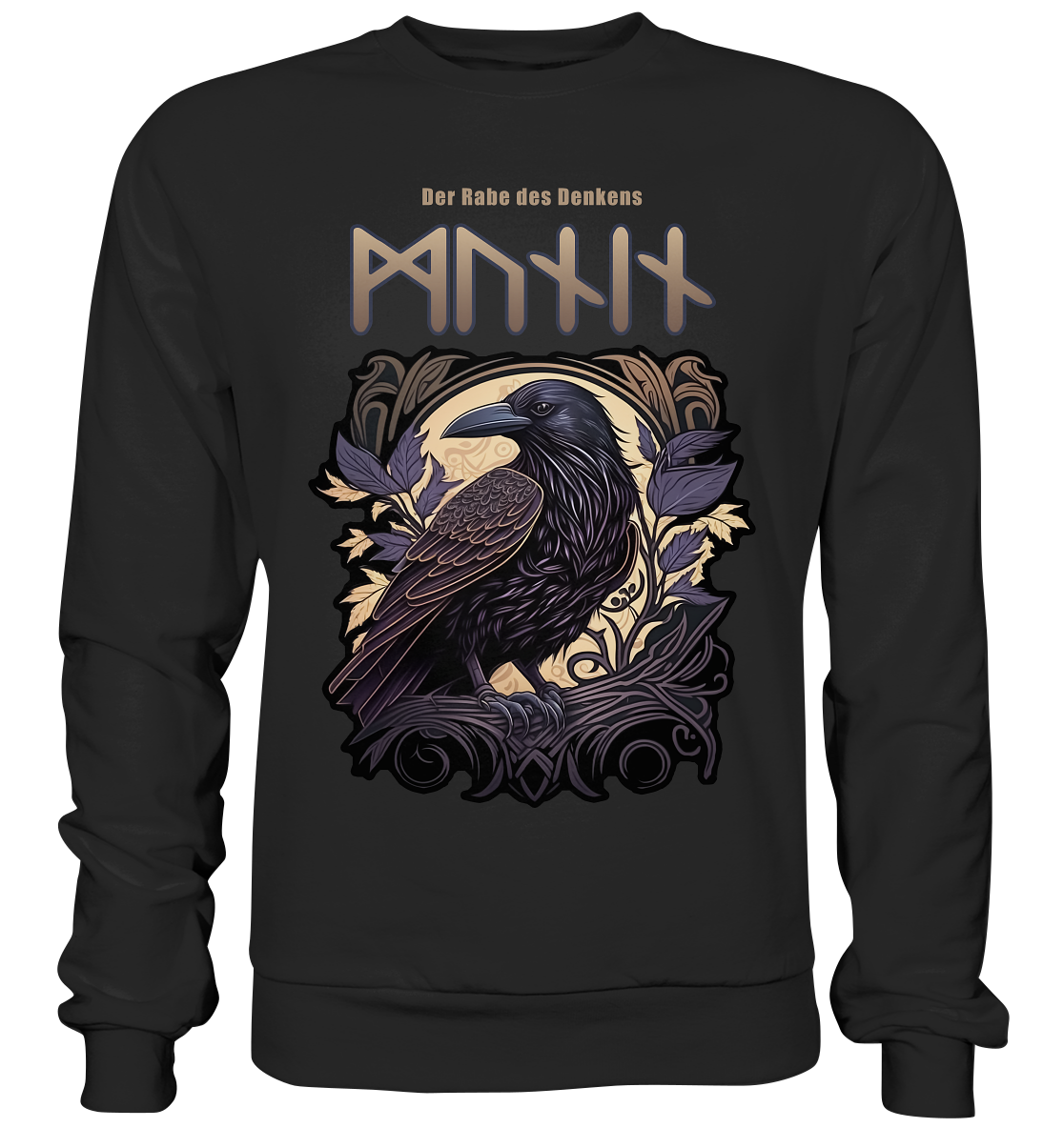 Munin Der Rabe Des Denkes - Premium Sweatshirt