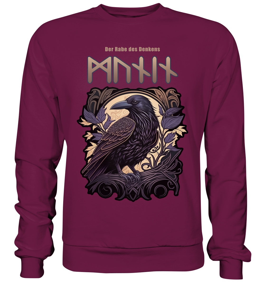 Munin Der Rabe Des Denkes - Premium Sweatshirt