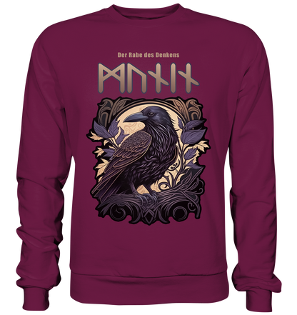 Munin Der Rabe Des Denkes - Premium Sweatshirt