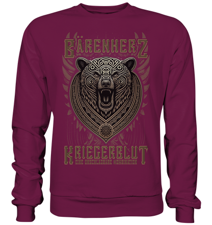 Bärenherz Kriegerblut - Premium Sweatshirt