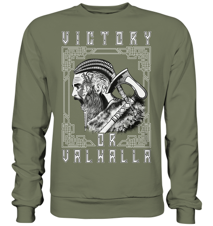 Wikinger Victory or Valhalla - Premium Sweatshirt