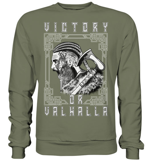 Wikinger Victory or Valhalla - Premium Sweatshirt