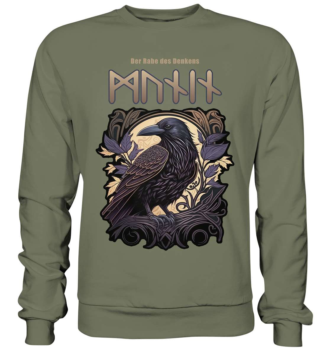 Munin Der Rabe Des Denkes - Premium Sweatshirt