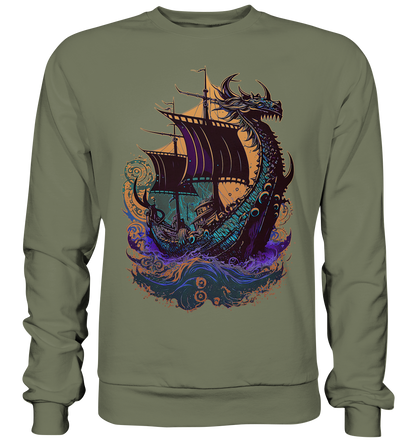 Wikinger Drachenschiff - Premium Sweatshirt