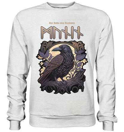 Munin Der Rabe Des Denkes - Premium Sweatshirt