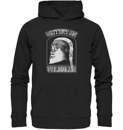 Ragnar Schädel(Schwarz-Weiß) - Premium Unisex Hoodie