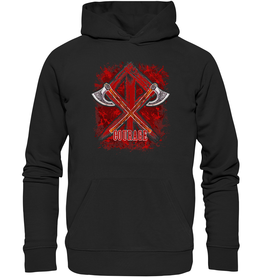 Wikinger Courage - Premium Unisex Hoodie