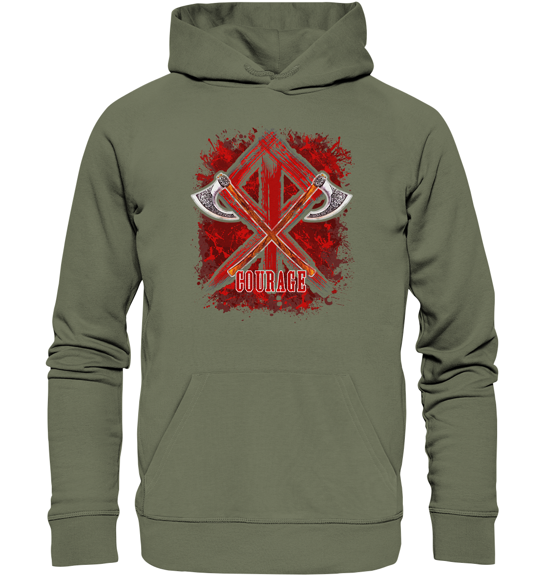 Wikinger Courage - Premium Unisex Hoodie